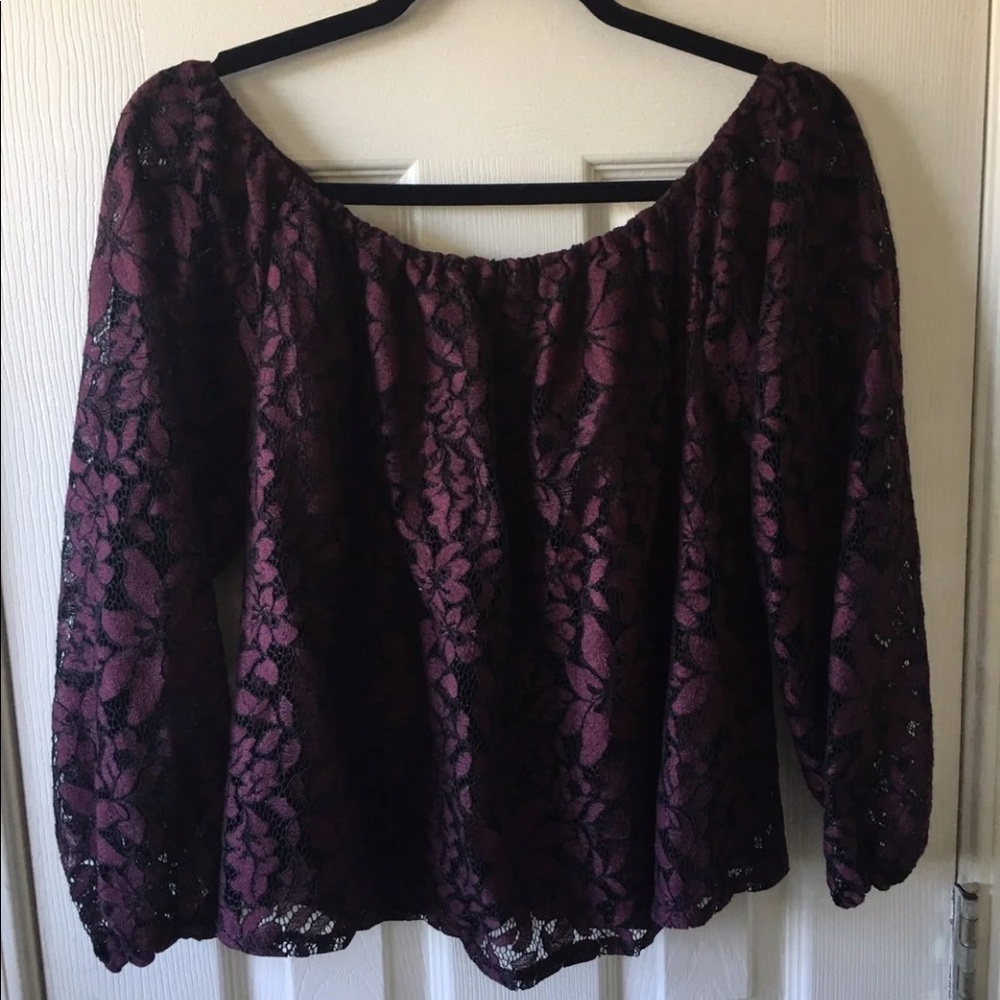 floral off the shoulder top